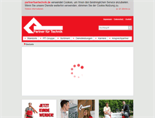 Tablet Screenshot of partnerfuertechnik.de